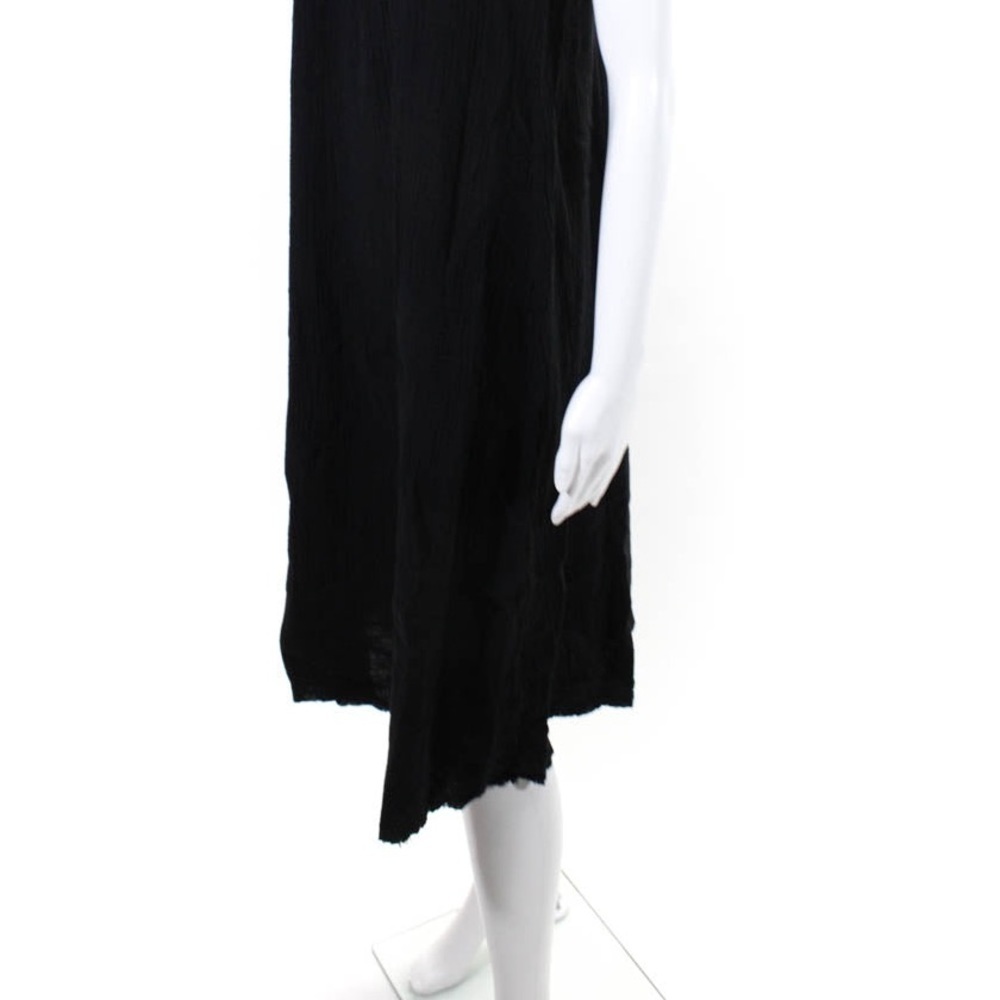 193- Elan NWOT Black Strappy Sheer Cover-Up Dress, Size Medium
